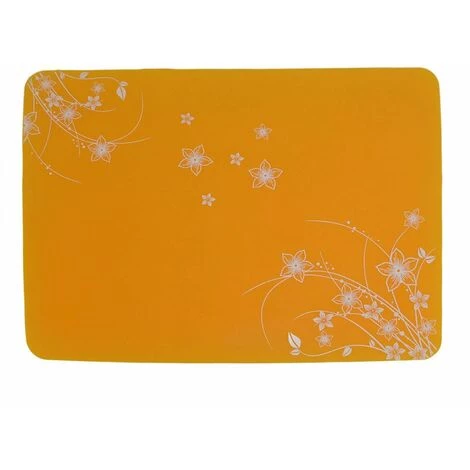 BDD Set De Table Imprimé En Silicone De 15,7 "x 11,8", Offrant Une Excellente Expérience Culinaire Résistant à La Chaleur Et à L'eau (orange) 2 BDD Set De Table Imprimé En Silicone De 15,7 "x 11,8", Offrant Une Excellente Expérience Culinaire Résistant à La Chaleur Et à L'eau (orange) – Image 2