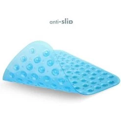 BENOBBY KIDS Tapis De Douche Incurvé Bleu 53 X 53 Cm | Antidérapant, Lavable En Machine | Tapis De Bain Quart De Cercle | Tapis De Douche Antidérapant Avec Ventouses Pour Enfants Et Personnes âgées -Tapis et paillasson Soldes 65443567 4