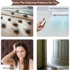 OSQI 96cm Bas De Porte Unilatéral Avec Joint Auto-Adhésif Weather Stripping Door Seal Strip Boudin De Porte Stop Froid Protection Contre Les Courants D’air Et Le Bruit(brun) 8 OSQI 96cm Bas De Porte Unilatéral Avec Joint Auto-Adhésif Weather Stripping Door Seal Strip Boudin De Porte Stop Froid Protection Contre Les Courants D’air Et Le Bruit(brun) -Tapis et paillasson Soldes 65500617 4