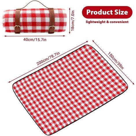 OSQI Couverture De Pique-nique, Tapis De Pique-nique, Couverture De Pique-nique 150 X 200 Cm, Couverture De Plage Anti-sable, Grand Tapis De Plage Imperméable Portable Pliable, Pour Jardin, Camping, Plage 2 OSQI Couverture De Pique-nique, Tapis De Pique-nique, Couverture De Pique-nique 150 X 200 Cm, Couverture De Plage Anti-sable, Grand Tapis De Plage Imperméable Portable Pliable, Pour Jardin, Camping, Plage – Image 2