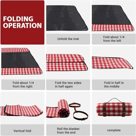 OSQI Couverture De Pique-nique, Tapis De Pique-nique, Couverture De Pique-nique 150 X 200 Cm, Couverture De Plage Anti-sable, Grand Tapis De Plage Imperméable Portable Pliable, Pour Jardin, Camping, Plage 3 OSQI Couverture De Pique-nique, Tapis De Pique-nique, Couverture De Pique-nique 150 X 200 Cm, Couverture De Plage Anti-sable, Grand Tapis De Plage Imperméable Portable Pliable, Pour Jardin, Camping, Plage – Image 3