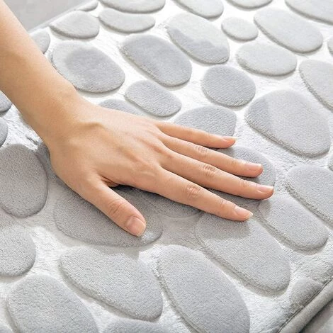 OSQI Tapis De Bain Tapis De Bain Antidérapant En Mousse à Mémoire De Forme Tapis De Bain Salle De Bain Tapis De Douche Molleton De Corail Douceur Tapis De Salle De Bain Lavable Très Absorbant Tapis De Bain Pour Salle De Bain Cuisine Entrée 40x60 Cm Gris Clair 2 OSQI Tapis De Bain Tapis De Bain Antidérapant En Mousse à Mémoire De Forme Tapis De Bain Salle De Bain Tapis De Douche Molleton De Corail Douceur Tapis De Salle De Bain Lavable Très Absorbant Tapis De Bain Pour Salle De Bain Cuisine Entrée 40x60 Cm Gris Clair – Image 2