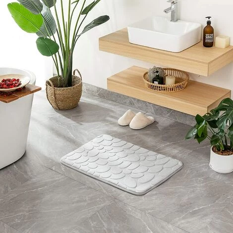 OSQI Tapis De Bain Tapis De Bain Antidérapant En Mousse à Mémoire De Forme Tapis De Bain Salle De Bain Tapis De Douche Molleton De Corail Douceur Tapis De Salle De Bain Lavable Très Absorbant Tapis De Bain Pour Salle De Bain Cuisine Entrée 40x60 Cm Gris Clair 5 OSQI Tapis De Bain Tapis De Bain Antidérapant En Mousse à Mémoire De Forme Tapis De Bain Salle De Bain Tapis De Douche Molleton De Corail Douceur Tapis De Salle De Bain Lavable Très Absorbant Tapis De Bain Pour Salle De Bain Cuisine Entrée 40x60 Cm Gris Clair – Image 5