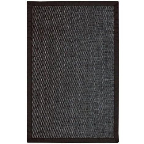 STORES DECO Tapis En Vinyle Deblon Avec Ganse, Tapis En PVC Antidérapant Et Résistant, Noir, 60 X 90cm 1 STORES DECO Tapis En Vinyle Deblon Avec Ganse, Tapis En PVC Antidérapant Et Résistant, Noir, 60 X 90cm