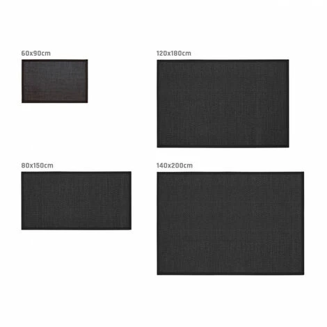 STORES DECO Tapis En Vinyle Deblon Avec Ganse, Tapis En PVC Antidérapant Et Résistant, Noir, 60 X 90cm 3 STORES DECO Tapis En Vinyle Deblon Avec Ganse, Tapis En PVC Antidérapant Et Résistant, Noir, 60 X 90cm – Image 3