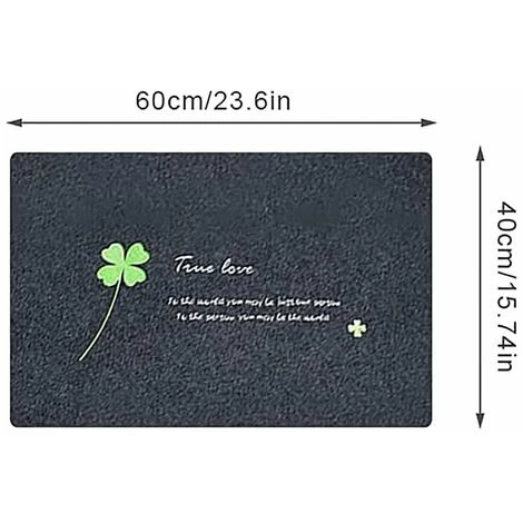 FR-LIFE BR-Vie Tapis De Porte,Noir Anthracite Paillasson antiderapant Et Absorbant 40x60 Cm,Tapis Entrée Intérieur Et Exterieur,Tapis De Porte Lavable & Ultra Absorbant Pour Couloir, Cuisine, Chambr 2 FR-LIFE BR-Vie Tapis De Porte,Noir Anthracite Paillasson antiderapant Et Absorbant 40x60 Cm,Tapis Entrée Intérieur Et Exterieur,Tapis De Porte Lavable & Ultra Absorbant Pour Couloir, Cuisine, Chambr – Image 2