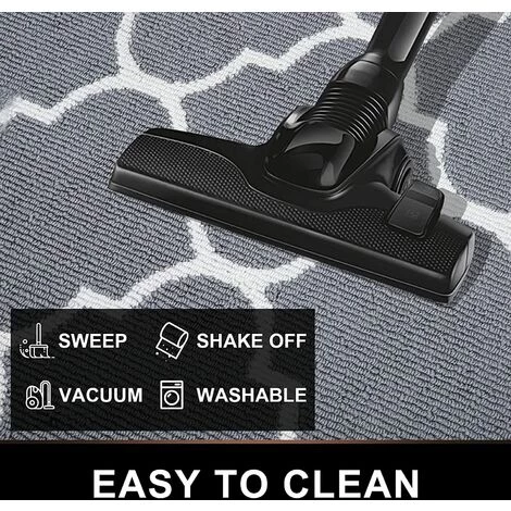 BAICCCF Paillasson Et Tapis D'entrée Paillasson D'intérieur, 20 X 32 Pouces/50 X 80 Cm, Tapis D'entrée Anti-dérapant Absorbant Résistant à La Saleté, Tapis De Sol Intérieur Lavable En Machine à Profil Bas Pour Entrée, Treillis Gris - Treillis Gris 5 BAICCCF Paillasson Et Tapis D'entrée Paillasson D'intérieur, 20 X 32 Pouces/50 X 80 Cm, Tapis D'entrée Anti-dérapant Absorbant Résistant à La Saleté, Tapis De Sol Intérieur Lavable En Machine à Profil Bas Pour Entrée, Treillis Gris - Treillis Gris – Image 5