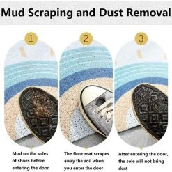 BAICCCF Paillasson Et Tapis D'entrée 20 "x 32" Jaune Intérieur Extérieur Paillasson Tapis Anti-dérapant Tapis De Porte Tapis De Bienvenue Tapis De Sol De Style Ethnique Marocain - Jaune -Tapis et paillasson Soldes 65748769 5