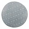 LC Tapis Rond, Gris, Diamètre 90 Cm, Flanelle Unie Ph