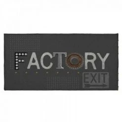 LC Tapis Déco Rectangle, 57x115x0.5, Imprimé, Indus F