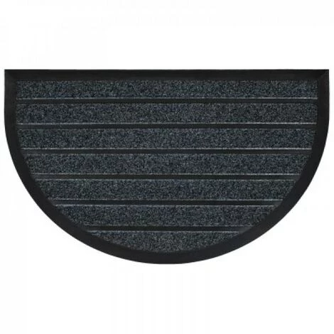 LC Tapis D'entrée Demi-lune, Gris 45 X 75 Cm, Pvc Gra 1 LC Tapis D'entrée Demi-lune, Gris 45 X 75 Cm, Pvc Gra
