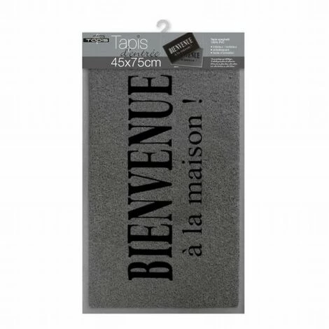 LC Tapis D'entrée Rectangle, Gris/noir 45 X 75 Cm, Pv 2 LC Tapis D'entrée Rectangle, Gris/noir 45 X 75 Cm, Pv – Image 2