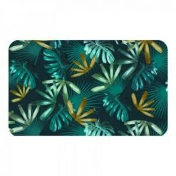 LC Tapis Rectangle, 45 X 75 Cm, Flanelle Imprimée, Bl