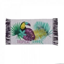 LC Tapis Rectangle A Franges, 80x50x0.5, Coton Imprim