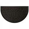 LC Tapis D'entrée Demi-lune, Noir 45 X 75 Cm, Relief
