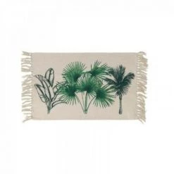 LC Tapis Rectangle A Franges, 50x80x0.5, Coton Imprim