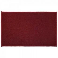 LC Tapis Déco Rectangle, Rouge, 80x50x0.5, Uni, Primo