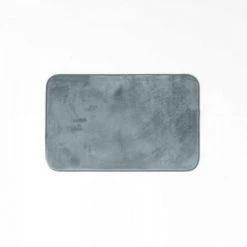 LC Tapis Rectangle, Gris, 50x80x0.5, Flanelle Unie, F