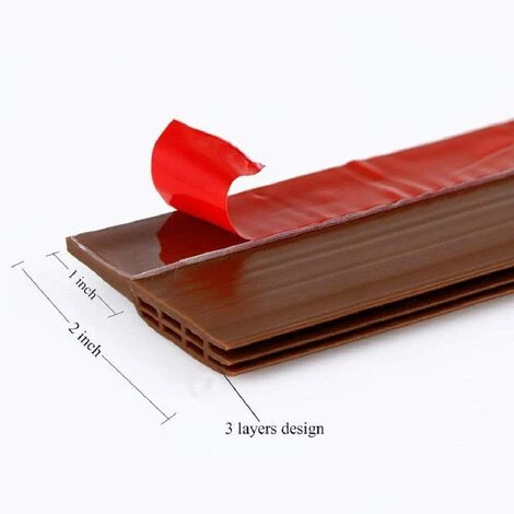 ZOLGINAH Bas De Porte, 100 X 5cm Bas De Porte Adhési, Souple Silicone Isolant Phonique Thermique Blanc Bande D'étanchéité Anti Bruit Poussière Stop à L'air Froid Anti Souris Fourmi Cafard Insectes 4 ZOLGINAH Bas De Porte, 100 X 5cm Bas De Porte Adhési, Souple Silicone Isolant Phonique Thermique Blanc Bande D'étanchéité Anti Bruit Poussière Stop à L'air Froid Anti Souris Fourmi Cafard Insectes – Image 4