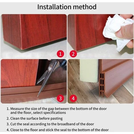ZOLGINAH Bas De Porte, 100 X 5cm Bas De Porte Adhési, Souple Silicone Isolant Phonique Thermique Blanc Bande D'étanchéité Anti Bruit Poussière Stop à L'air Froid Anti Souris Fourmi Cafard Insectes 5 ZOLGINAH Bas De Porte, 100 X 5cm Bas De Porte Adhési, Souple Silicone Isolant Phonique Thermique Blanc Bande D'étanchéité Anti Bruit Poussière Stop à L'air Froid Anti Souris Fourmi Cafard Insectes – Image 5
