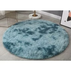 BDD Tapis Furry Round Design Moderne Intérieur Anti-dérapant Décor Moderne Super Doux En Peluche Maison Tapis De Chambre Tapis De Soins Infirmiers -Tapis et paillasson Soldes 65905888 5