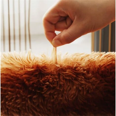 BDD Tapis Furry Round Design Moderne Intérieur Anti-dérapant Décor Moderne Super Doux En Peluche Maison Tapis De Chambre Tapis De Soins Infirmiers 2 BDD Tapis Furry Round Design Moderne Intérieur Anti-dérapant Décor Moderne Super Doux En Peluche Maison Tapis De Chambre Tapis De Soins Infirmiers – Image 2