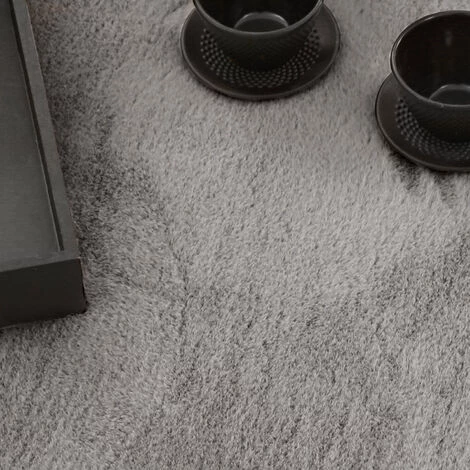 Paco Home Tapis De Salon Poils Ras Lavable Monochrome Style Moderne Gris 200x280 Cm 3 Paco Home Tapis De Salon Poils Ras Lavable Monochrome Style Moderne Gris 200x280 Cm – Image 3