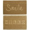 BRICOMARTEAU Paillasson DKD Home Decor Fibre Naturel (2 Pcs) (75 X 45 X 2 Cm)