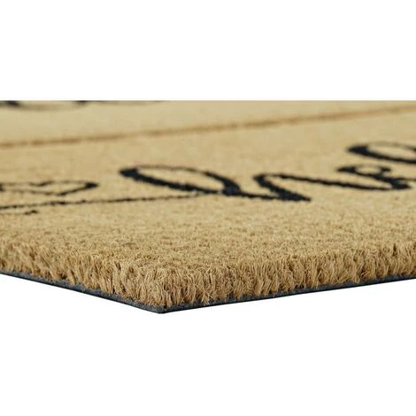 BRICOMARTEAU Paillasson DKD Home Decor Hello Marron Noir PVC Coco (2 Pcs) (60 X 40 X 1.5 Cm) 3 BRICOMARTEAU Paillasson DKD Home Decor Hello Marron Noir PVC Coco (2 Pcs) (60 X 40 X 1.5 Cm) – Image 3