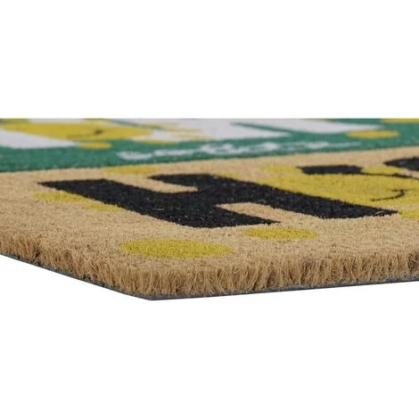 BRICOMARTEAU Paillasson DKD Home Decor Noir Marron Caoutchouc Blanc Vert 2 Unités Fibres De Coco (60 X 40 X 1,5 Cm) 2 BRICOMARTEAU Paillasson DKD Home Decor Noir Marron Caoutchouc Blanc Vert 2 Unités Fibres De Coco (60 X 40 X 1,5 Cm) – Image 2