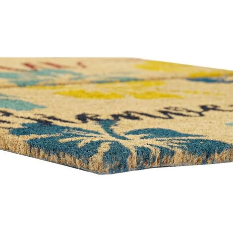 BRICOMARTEAU Paillasson DKD Home Decor Rouge Marron Caoutchouc Menthe Vert 2 Unités Fibres De Coco (60 X 40 X 1,5 Cm) 2 BRICOMARTEAU Paillasson DKD Home Decor Rouge Marron Caoutchouc Menthe Vert 2 Unités Fibres De Coco (60 X 40 X 1,5 Cm) – Image 2