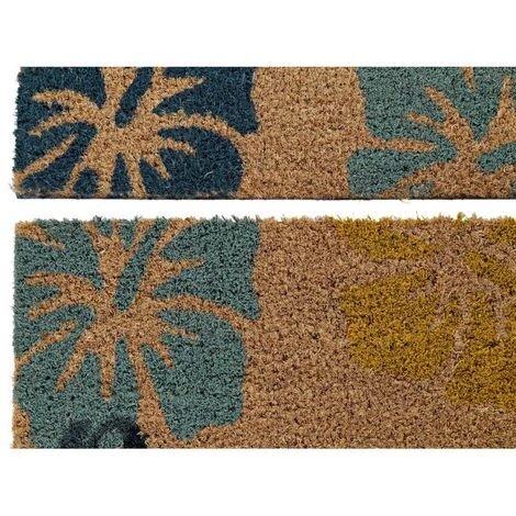 BRICOMARTEAU Paillasson DKD Home Decor Rouge Marron Caoutchouc Menthe Vert 2 Unités Fibres De Coco (60 X 40 X 1,5 Cm) 3 BRICOMARTEAU Paillasson DKD Home Decor Rouge Marron Caoutchouc Menthe Vert 2 Unités Fibres De Coco (60 X 40 X 1,5 Cm) – Image 3