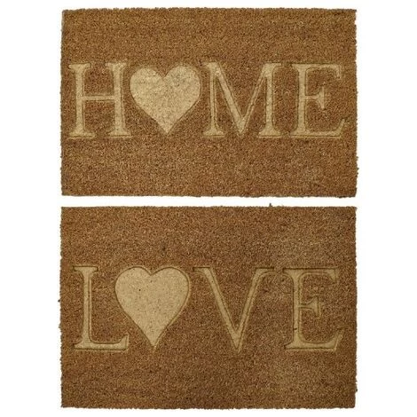BRICOMARTEAU Paillasson DKD Home Decor Marron Caoutchouc 2 Unités Urbaine Fibres De Coco (60 X 40 X 1,5 Cm) 1 BRICOMARTEAU Paillasson DKD Home Decor Marron Caoutchouc 2 Unités Urbaine Fibres De Coco (60 X 40 X 1,5 Cm)