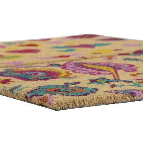 BRICOMARTEAU Paillasson DKD Home Decor Caoutchouc Multicouleur 2 Unités Fibres De Coco (60 X 40 X 1,5 Cm) 2 BRICOMARTEAU Paillasson DKD Home Decor Caoutchouc Multicouleur 2 Unités Fibres De Coco (60 X 40 X 1,5 Cm) – Image 2