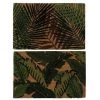 BRICOMARTEAU Paillasson DKD Home Decor Noir Marron Caoutchouc Vert 2 Unités Fibres De Coco (60 X 40 X 1,5 Cm)