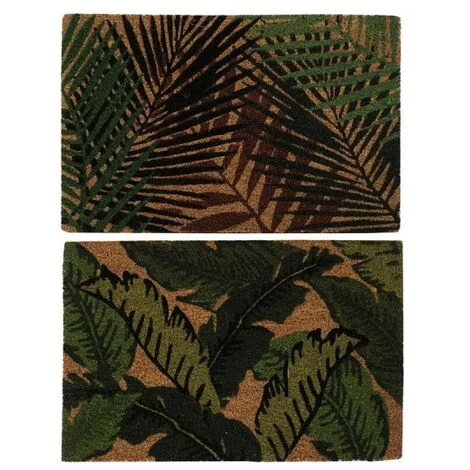 BRICOMARTEAU Paillasson DKD Home Decor Noir Marron Caoutchouc Vert 2 Unités Fibres De Coco (60 X 40 X 1,5 Cm) 1 BRICOMARTEAU Paillasson DKD Home Decor Noir Marron Caoutchouc Vert 2 Unités Fibres De Coco (60 X 40 X 1,5 Cm)