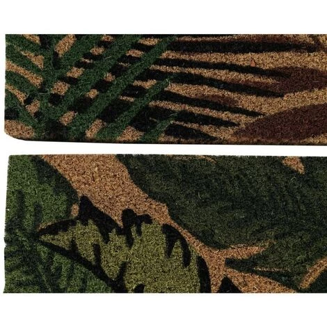 BRICOMARTEAU Paillasson DKD Home Decor Noir Marron Caoutchouc Vert 2 Unités Fibres De Coco (60 X 40 X 1,5 Cm) 3 BRICOMARTEAU Paillasson DKD Home Decor Noir Marron Caoutchouc Vert 2 Unités Fibres De Coco (60 X 40 X 1,5 Cm) – Image 3