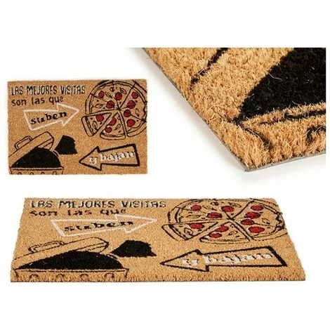 BRICOMARTEAU Paillasson Marron Noir Fibres De Coco (40 X 2 X 60 Cm) 1 BRICOMARTEAU Paillasson Marron Noir Fibres De Coco (40 X 2 X 60 Cm)