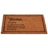 BRICOMARTEAU Paillasson Home Noir Marron Fibres De Coco (40 X 1,5 X 60 Cm)