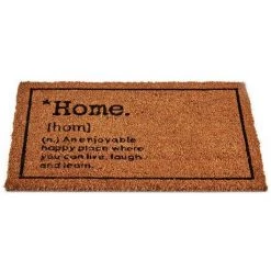 BRICOMARTEAU Paillasson Home Noir Marron Fibres De Coco (40 X 1,5 X 60 Cm)