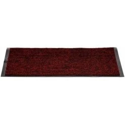 BRICOMARTEAU Paillasson Rouge Polyester PVC (40 X 2 X 60 Cm)