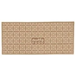 BRICOMARTEAU Tapis Healthy Food Beige Polyamide Latex (40 X 1 X 90 Cm)