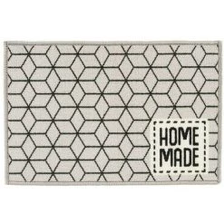 BRICOMARTEAU Tapis Homemade Noir Gris Polyamide Latex (40 X 1 X 60 Cm)