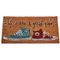 BRICOMARTEAU Paillasson Marron Baskets Fibres De Coco (40 X 1,5 X 60 Cm)