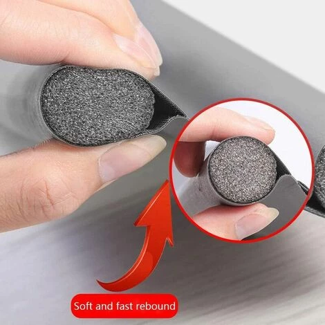 KAEJYIUT 1PCS Bas De Porte Double Isolant,Boudin De Porte Stop Froid,Bas De Porte Isolant Double Boudin,Joint De Porte Protection Contre Courants D'air Anti Bruit,Anti-insectes (1PCS, Gris) 3 KAEJYIUT 1PCS Bas De Porte Double Isolant,Boudin De Porte Stop Froid,Bas De Porte Isolant Double Boudin,Joint De Porte Protection Contre Courants D'air Anti Bruit,Anti-insectes (1PCS, Gris) – Image 3