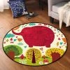Ensoleillé Tapis De Sol De Chambre à Coucher De Salon D'impression De Tapis Rond Pour Enfants, Paniers Suspendus, Coussins De Chaise D'ordinateur (le Style Sera Envoyé Au Hasard)