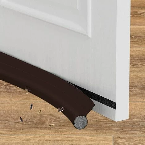 KAEJYIUT Calfeutrer Bas De Porte. Anti Froid Bas De Porte Unilatéral Avec Joint Auto-Adhésif. Bande D'Etanchéité En Silicone Souple. Anti Bruit Isolement Du Bruit (Couleur Café. 96 Cm) 1 KAEJYIUT Calfeutrer Bas De Porte. Anti Froid Bas De Porte Unilatéral Avec Joint Auto-Adhésif. Bande D'Etanchéité En Silicone Souple. Anti Bruit Isolement Du Bruit (Couleur Café. 96 Cm)