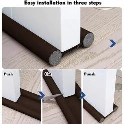 KAEJYIUT Fond Joint De Porte. Joint De Porte Interieur Universel. Calfeutrer Bas De Porte. Isolant Phonique Thermique Bande D'étanchéité. Pour Vent/Anti-Insectes/Insonorisant (96 Cm. Brun) 8 KAEJYIUT Fond Joint De Porte. Joint De Porte Interieur Universel. Calfeutrer Bas De Porte. Isolant Phonique Thermique Bande D'étanchéité. Pour Vent/Anti-Insectes/Insonorisant (96 Cm. Brun) -Tapis et paillasson Soldes 66211224 4
