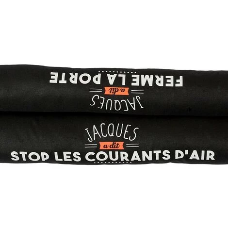 LINNEA Boudin De Porte Double 80 Cm JACQUES A DIT Noir - Noir 2 LINNEA Boudin De Porte Double 80 Cm JACQUES A DIT Noir - Noir – Image 2