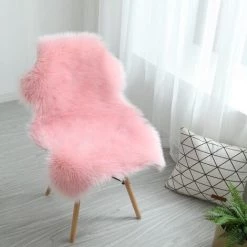 HELLO KITTY BAIN Tapis Imitation Peau De Mouton Meilleure Qualité Tapis Irrégulier Pour Chambre, Salon, Chambre D'enfant Rose